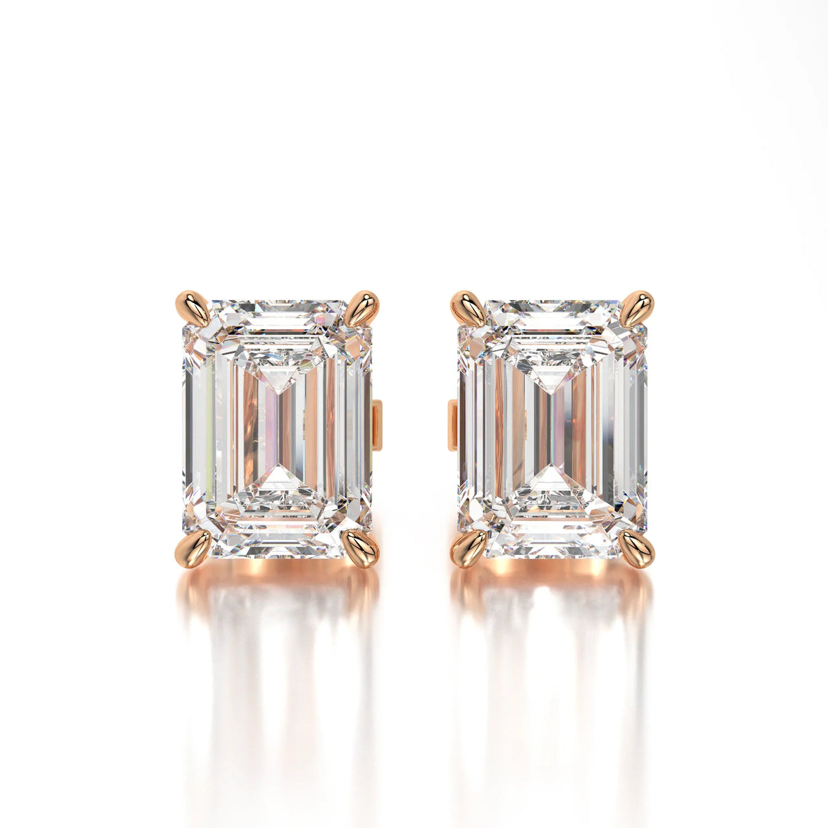 0.50 CTW Emerald Lab Grown Diamond Stud Earrings Set