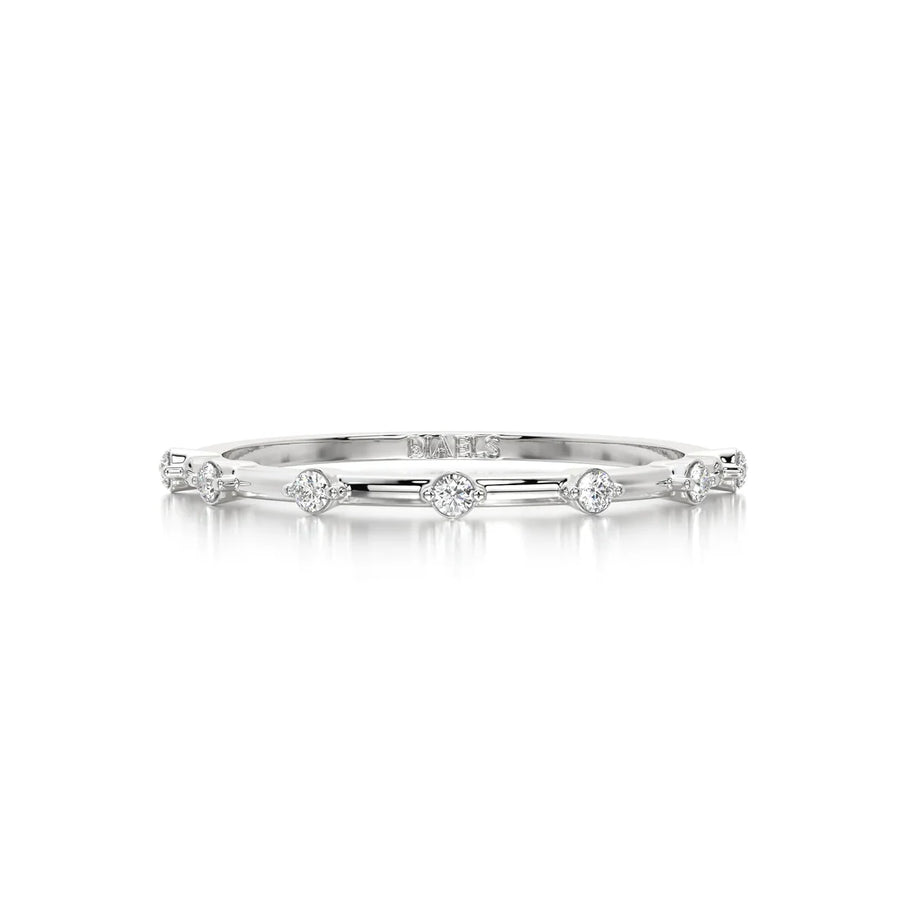 The Astra Diamond Band - White Gold