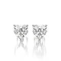 1 CTW Heart Lab Grown Diamond Stud Earrings Set