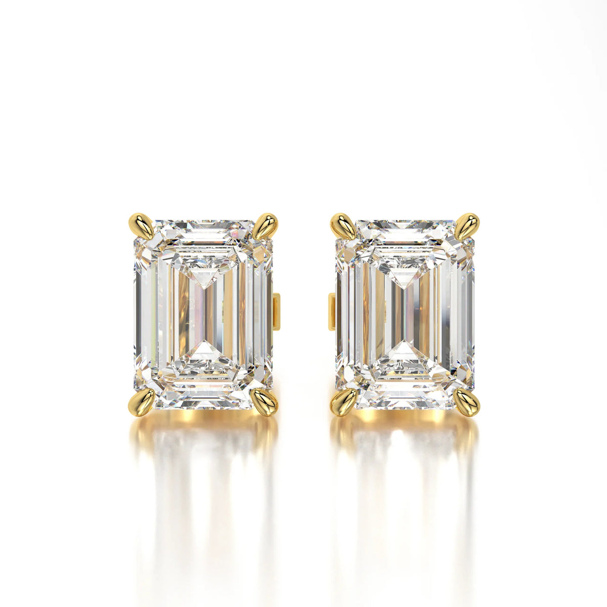 0.50 CTW Emerald Lab Grown Diamond Stud Earrings Set