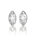 0.50 CTW Marquise Lab Grown Diamond Bezel Stud Earrings Set