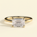 The Prisma - East West Emerald Cut Lab Grown Diamond Solitaire Engagement Ring
