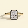 The Ravelle - Radiant Cut Lab Grown Diamond Bezel Solitaire Engagement Ring