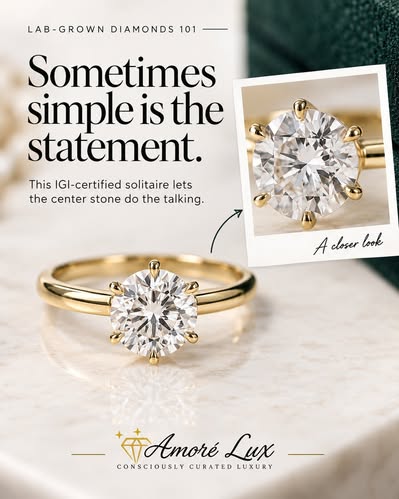 Lucent Carat Lab Solitaire Brilliance